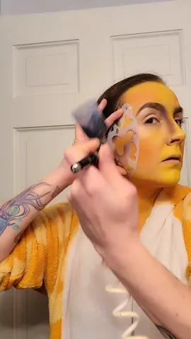 This is a repost, but with my new editing style. I wanted to see if Tiktok likes these edits that are shorter. This is a test. 🧡💛🤎 Also, I can't believe how bad the skin looked under my eyes. I'm so freaking grateful for good skincare because my skin looks sooooo much better now. Holy moly. I don't know if anyone reads these captions, but TAKE CARE OF YOUR SKIN! Especially if you wear makeup of any kind. #sfx #sfxmakeupartist #facepainting #facepainter #sfxmakeup #giraffe #costumeideas #makeup #beauty #airbrush #airbrushmakeup #animal #costume #halloween