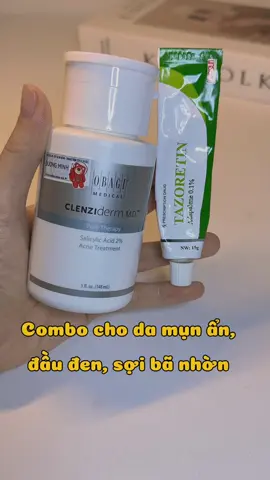 Combo cho mụn ẩn ✨#tazo #tazoretin #bha 
