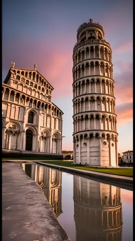 Behold the iconic Leaning Tower of Pisa, glowing under the soft hues of a mesmerizing sunset. This architectural marvel never fails to captivate and inspire awe 🌅✨  #LeaningTowerOfPisa #SunsetMagic #PisaWonders #ピサの斜塔 #サンセットマジック #ピサの魅力 #피사의사탑 #일몰의마법 #피사의경이로움 #पिसा_की_मीनार #सूर्यास्त_का_जादू #पिसा_की_चमत्कार #MenaraMiringPisa #KeajaibanSenja #KeajaibanPisa #TorreInclinadaDePisa #MagiaDoPôrDoSol #MaravilhasDePisa