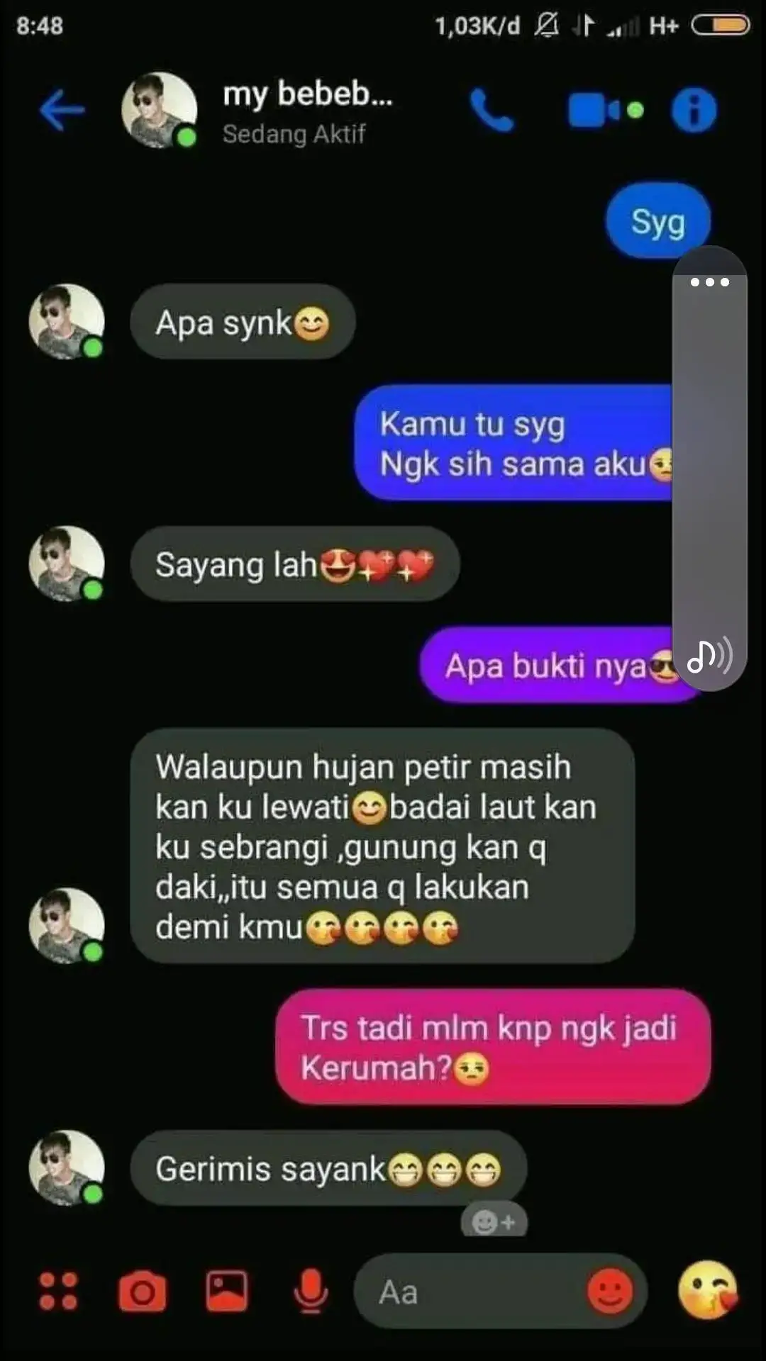 Siapa nih yang pernah di gombalin ama cowoknya? #cantik #cewekcantik #cewekidaman #pacar #fyp #fypシ #viral #viralditiktok #wa 