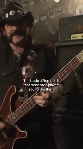 In celebration of World Rock Day, here's the difference between regular bass players and Lemmy 🔥 #rock #altmusic #bass #metal 