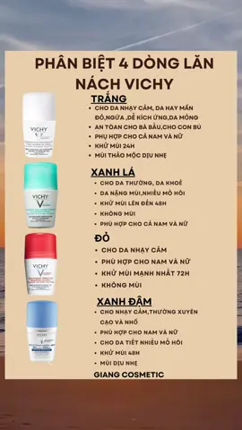 Lăn nách vichy#giangcosmectic #skincare #makeup #lannachkhumui 