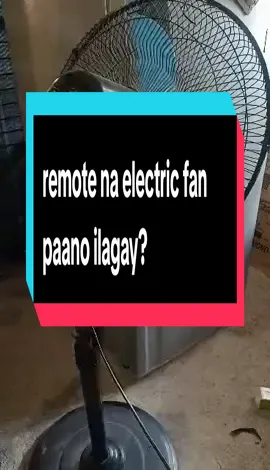 remote na electric fan, paano ilagay? #fyp #affiliate 