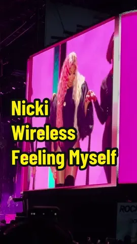 Nicki Minaj at Wireless, Feeling myself #nickiminaj #sugapuff #wireless 