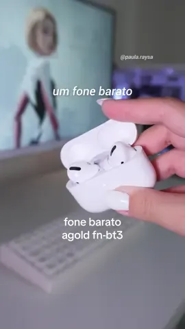 testei um fone baratinho da shopee!  esse é o AGOLD FN-BT3:  • bluetooth 5.3; • boa construção; • bateria de 4.5h contínuas; • acompanha cabo e capinha; • compra no Brasil sem taxas.  l i n k na b i o pra quem se interessou ou me chama que eu te mando! *não é publi 🏷️ #fone #fonedeouvido #fonebluetooth #agold #pcdicas #achadosshopee #fy #Tech #setup #techtok #foryoupage 