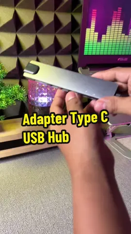 Adapter Connector USB 8in1 Type C , HDMI , Kabel LAN , Usb Hub #adapter #connector #usbhub #hdmi #adaptermacbook #adaptertypec 