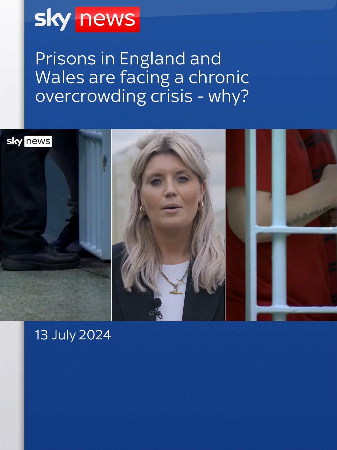 #Prisons in #England and #Wales are facing a chronic overcrowding crisis - why? Sky's Mollie Malone #explains 👆