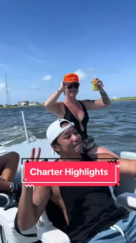 Catching big fish! Highlights from our charter trip. #fishtok #girlswhofish #catchbigfish #redfish #obx 