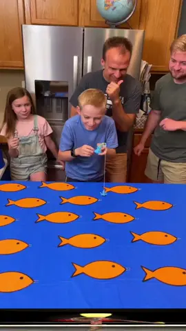 Family Fishing Frenzy 🐠 Dad and family play a great fishing game right in their kitchen. Lots of fun fishing prizes and one that is better than all of them. Lots of fun for the whole family. This video was produced by Peter B, Network Media, Benson Bros.