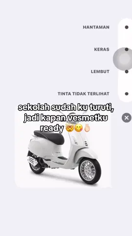 mau pesmet dong 😖🛵🫶🏻 #vespamatic #foryou #fyp #moots? 