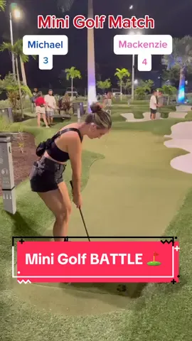 We’re back at the GOAT Mini Golf Course 🔥⛳️ @PopStroke #minigolf #foryou #challenge 