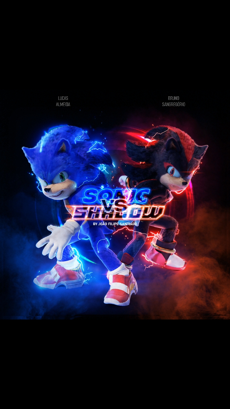 Check out the full poster of Sonic vs Shadow! Get to see my version of a battle between Project Shadow's Shadow vs Movie Sonic. Bruno Sangregório replays he's role as Shadow the Hedgehog in the original version together with ‪Lucas Almeida as Sonic the Hedgehog in PT-BR while ‪@Gio-PROJECT SHADOW⚡️⚡️⚡️ ‬ plays Shadow again in the english version. And I promise you even though this battle is about to be faster than the speed of sound it will also be really badass and fun, stay tuned for more info till the final video that will drop some months from now. Check out HQ and Wallpaper versions on Artstation Instagram: @Joaofilipe_sa PS: I don't work for Paramount or Sega #SonicVsShadow #Sonic #Shadow #SonicMovie3 #projectshadow #paramount #sega #games #hero #tails #knuckles #Blender #Cycles #Render #Animation #sonicthemovie #CG #blendercommunity