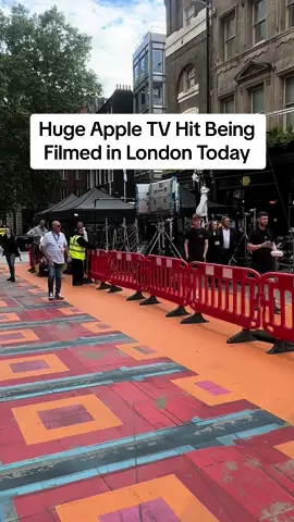 Apple TV series being filmed in the City of London #hollywoodfilming #hollywood #behindthescenes #londonfilming 