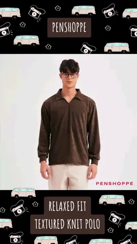 PENSHOPPE RELAXED FIT  TEXTURED KNIT POLO #penshoppe #shirt #top #polo #longsleeves #relaxedfit #textured #knit #casual #clothes #apparel #garments  #fashion #outfit #look #style #menswear #mensfashion #menslook #menstyle #mensoutfit #menstrend #OOTD #grwm #outfitcheck #fyp #foryou #foryoupage #trending #viral #bestseller #latest #bestselling #new #penshoppeshirt 