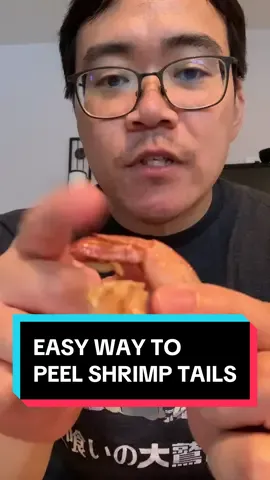 Peel shrimp tails easily with this technique I learned from my Uncle Ken when I was a kid. I even enjoy peeling shrimp tails now because of how easy it is! #peelshrimp #shrimptok #cooking #foodprep #arrozchaufa #shrimp 