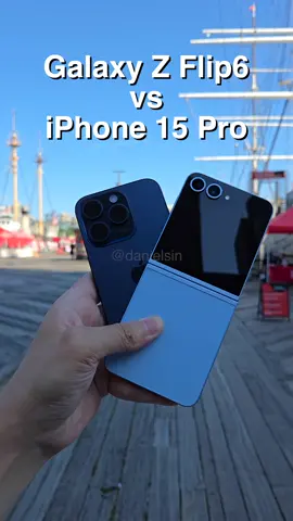 Galaxy Z Flip 6 vs iPhone 15 Pro Camera Comparison! @SamsungUS @apple 