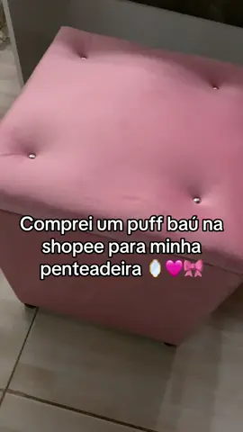 🪞🩷🎀 #shopee #puff #puffrosa #puffpenteadeira #penteadeira #pufpenteadeira #for #foryou 