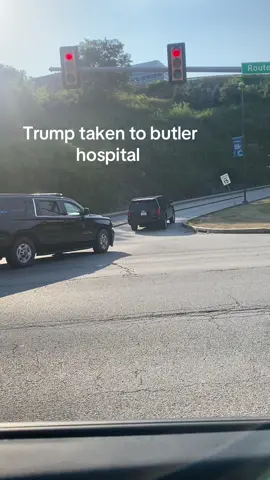 Trump being taken to local hispital after he was shot! #trumprallybutlerpa #trump #butlerpa #trumprallyshooting #trump2024 #butlerfarmshow 