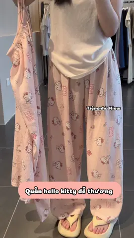 Quần ngủ hello kitty @.@ #viral #xuhuong #thoitrangnu #quần #foryou 