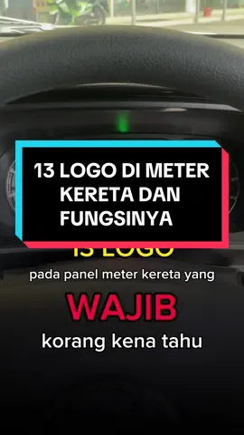 Apa fungsi logo lampu pada meter??Harini aku kongsikan ilmu berkenaan logo yang ada pada meter. Kita wajib tahu apabila lampu itu menyala.  Jangan lupa share dan repost bagi semua orang tahu❤️ #bezza #peroduabezza #education #logometer #foryou #4u #fyp 