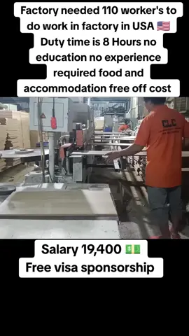 Factory needed 110 worker's to do work in factory in USA 🇺🇲 Duty time is 8 Hours no education no experience required food and accommodation free off cost #usa #usa🇺🇸 #usa_tiktok #usatiktok #usajob #usajobs #usavisa #job #jobs #jobsearch #jobseeker #jobsite #visa #freevisa #freevisafreeticket✈️✈️ #freevisajobs #freevisafreeticket #uae #london #londonlife #londontiktok #londonhotspots #factory #factorywork #factoryjob #factorylife #factoryworker #job #jobs 