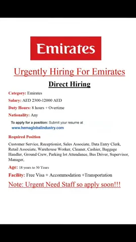 #uae #dubai🇦🇪 #dubai #uaejobs #uaejob #uaejobseekers #dubaijobs #dubaijobseekers #foryou #job #jobs #jobsearch #jobseeker #jobsindubai #jobsinuae #fyp #vacancy #vacancydubai #fypシ #hiring #recruitment #employee #employmentvisa #freevisa #freevisafreeticket✈️✈️ #foryoupage #trending #trendingsong #tiktok #tiktokdubai #viral 