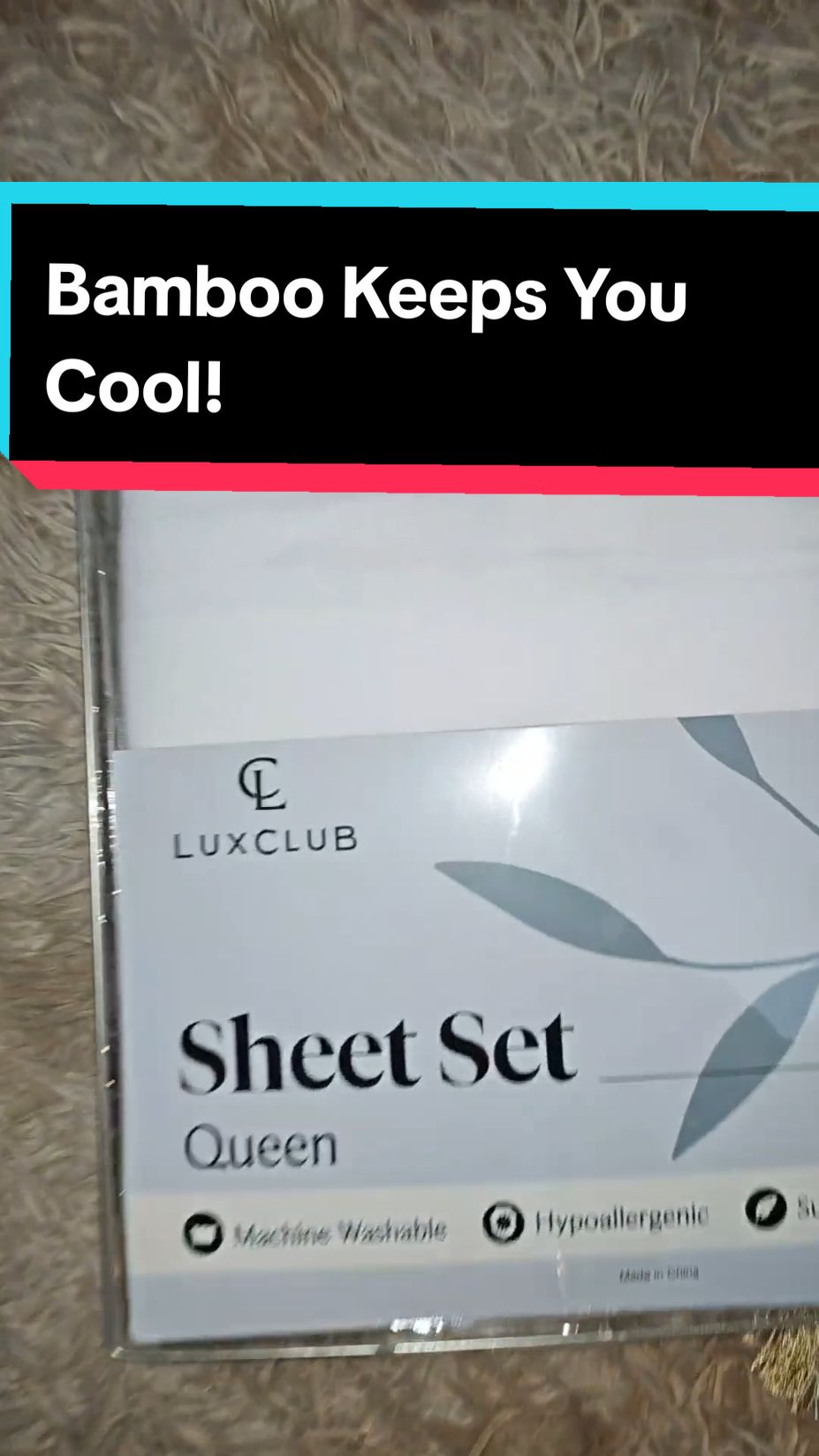 Bamboo Sheets are the truth! #bamboo #bamboosheets #bedsheets #bedding #homedecor #bed #bedroom #tikrokshop #ttshop #dealsforyoudays  #bamboosheets #tiktokshopspringsale #TikTokMadeMeBuylt #tiktokmademedoit #butterysoft #bedsheets #affordable #affordablebedding #breathable #luxclubsheets #bamboobedsheets #bamboomaterial #fypシ゚viral  #foryou  @luxclub_oficial 