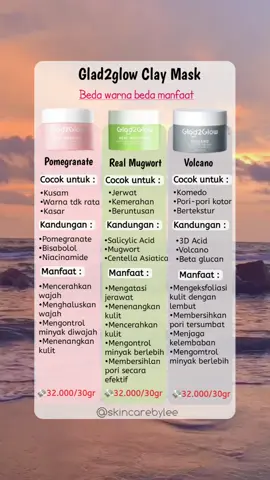 claymask glad2glow harga pelajar #claymask #claymaskglad2glow #glad2glowclaymask #glad2glow #claymaskpomegranate #claymaskmugwort #claymaskvolcano #fypシ゚viral 