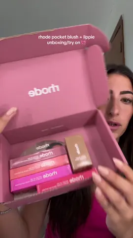the new @rhode skin pocket blush + lippies >> 🐷🎀🌸 #rhode #rhodeskin #