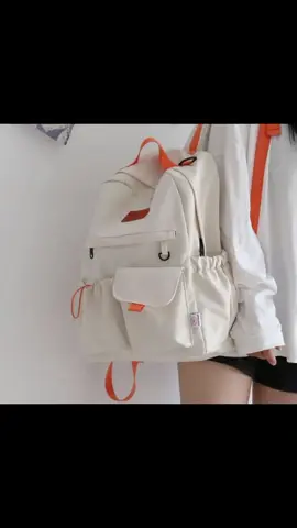 #fypage #fypシ゚viral  Japanese Contrast Backpack Korean Version of Ins Style Large Capacity Joker Schoolbag Female Student Backpack under ₱199.00 Hurry - Ends tomorrow!