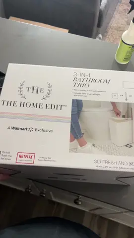 When I saw @homebynatasha post about these 3-in-1 bathroom essentials from @TheHomeEdit I ran so fast 🏃🏻‍♀️🏃🏻‍♀️🏃🏻‍♀️ anything multifunctional and saves space ?! Im buying it. Moving 5 people into 1000 sq feet has been a fun challenge weve been forced to be creative but I am totally enjoying it! 