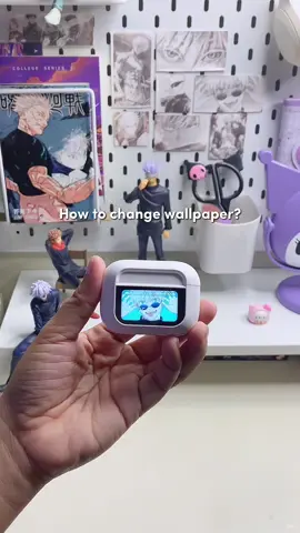 Here’s a video tutorial how to change wallpaper of this touch screen display earbuds!₊˚ʚ If you want to buy one just click the yellow basket!💗 #earbuds #touchscreenearbuds #earbudswireless #sound #fyp 