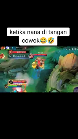 ketika Nana di tengan cowok🤣😂 #nana  #ngakak #kocak #lucu #mlbb #fypシ゚viral 