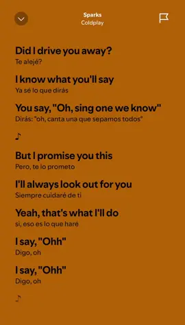 Coldplay- Sparks #lyrics #music #foryou #foryoupage #fyp #parati 