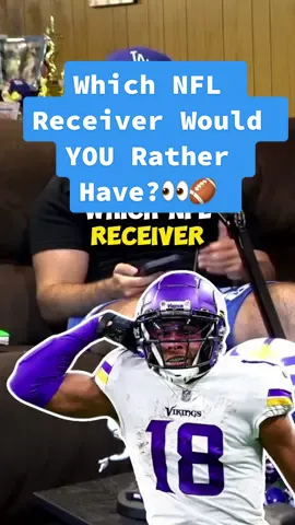 Which NFL Receiver Would YOU Rather Have?👀🏈 #NFL #nflfootball #nflrankings #nflblindrank #nflstats #nfltrivia #justinjefferson #nfltikok #fypnfl #fyp 