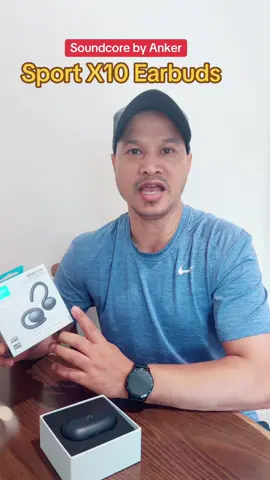 #Anker #ankersoundcore #soundcoreus # sport edition, waterproof, bass control stable, dynamic acoustic system, 210 rotatable ear hooks, perfect for workout, 32 hrs playtime