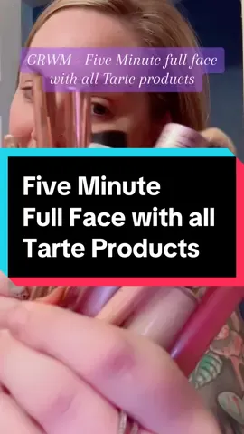 Get Ready with Me - Easy five minute full face with all @tarte cosmetics products.  The Custom Kit is full of best selling products that are staples in my makeup routine, it only takes a few products and a few minutes for a complete natural and pretty full face! #tarte #tartecosmetics #tartecustomkit #tartecreaselesssettingpowder #tartemaneater #tartelettetubingmascara #maracujajuicylip #fiveminutemakeup #easymakeuptutorial #easymakeuproutine #makeuptutorial #affordablemakeup #worthitmakeup #dealsforyoudays #ttsacl 