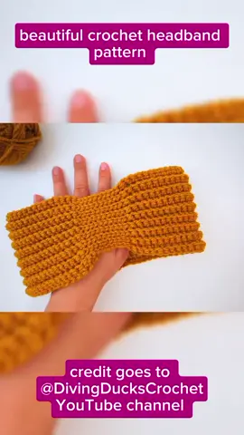crochet headband-- small easy things to crochet  #creatorsearchinsights #crochettutorial #beginner #crochet #headband #bandana #foryou #fyp #UK 