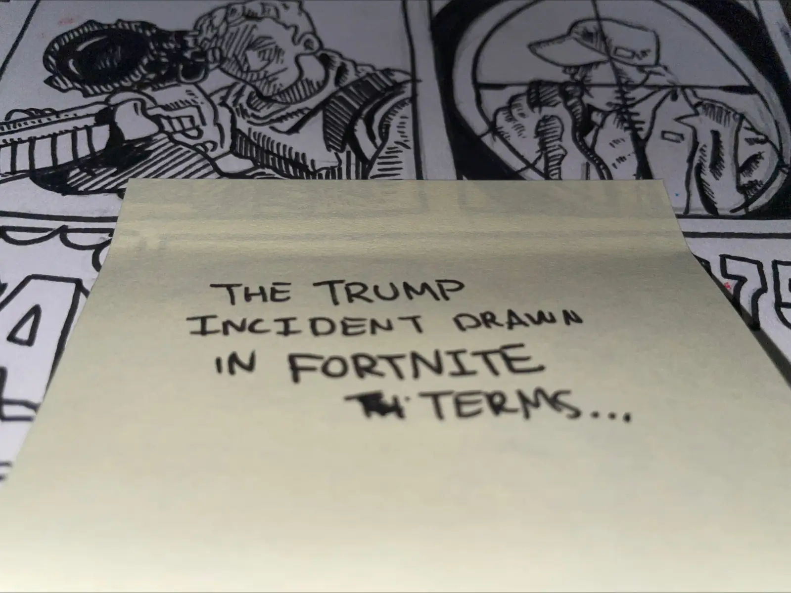This is a simplified version of what happened to Donald Pump this week #fortnite #meme #drawing #trump