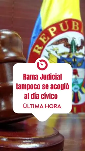 #Noticias  Rama Judicial tanpoco acogió día cívico decretado por Petro y anunció que sus funcionarios si trabajarán.  Por: @María Camila Sánchez  #rama #judicial #dia #america #civico #america #copa #futbol #futbolista #torneo #colombia 