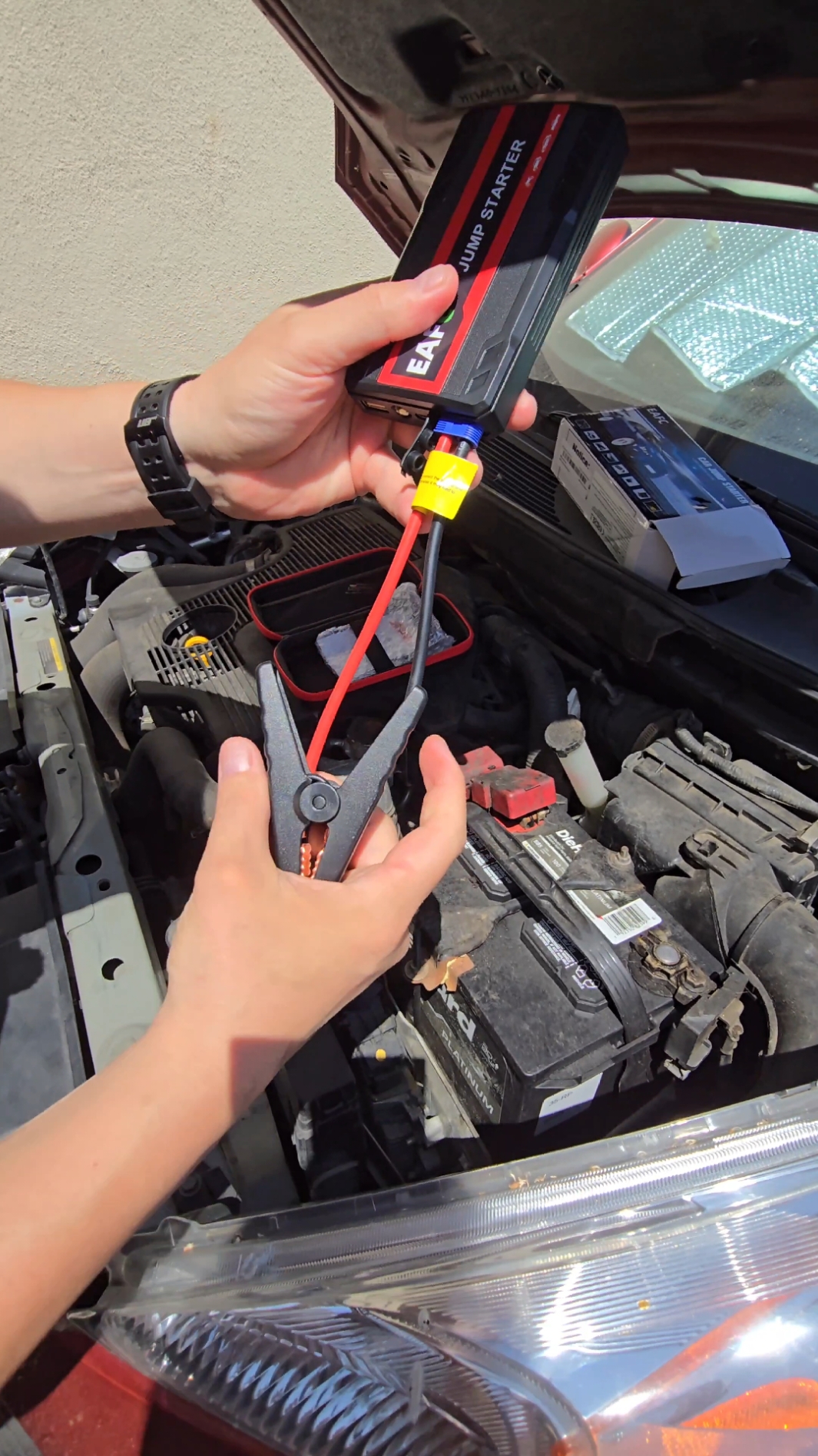 EAFC JUMP STARTER 12 V #carjumper #car #powerbank #cupcat #ticktockshop 