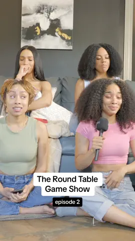 the struggle was real 😭 - Episode 2 of “The Round Table Game Show” now on youtube on “Chase and Melo” 🎙️ @teesanderscomedy @Jordan Johnson @Vanessa Damaris @whitney.code 