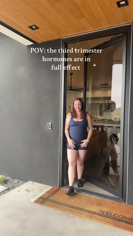 You can run but you can’t hide 🤭 #fypage #thirdtrimester #pregnanttiktok 