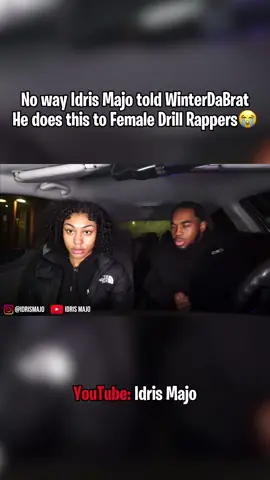 No way #idrismajo told #winterdabrat he does this to female drill rappers #idrismajoclips #fyp #viral 