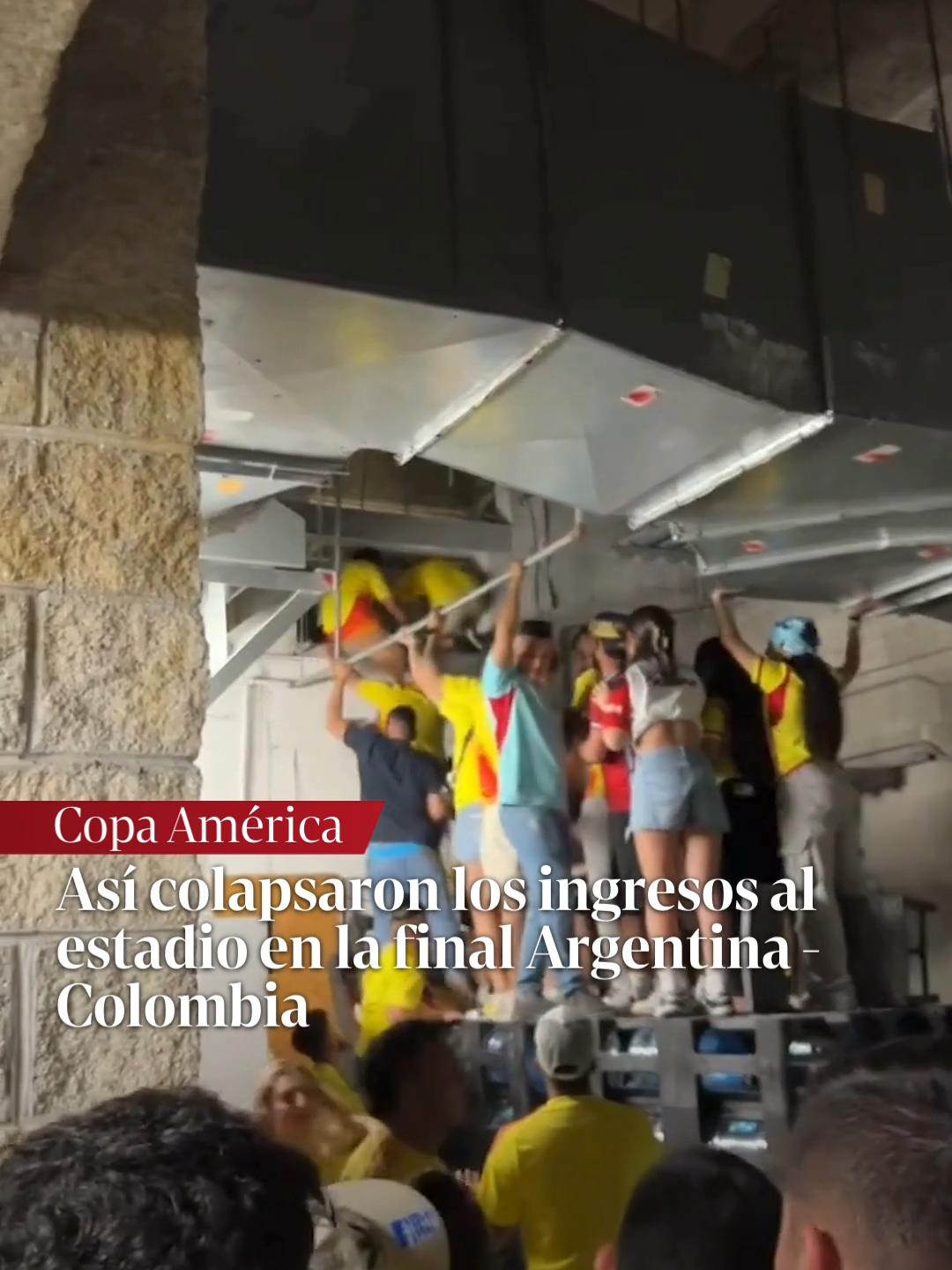 Copa América | Así intentaban ingresar al estadio para ver la final entre Argentina y Colombia