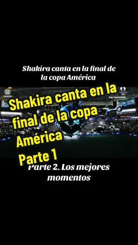 Parte 1. Shakira canta en la final de la copa America #copaamerica #finalcopaamerica #shakira #futbol #concierto #colombiavsargentina #longervideos