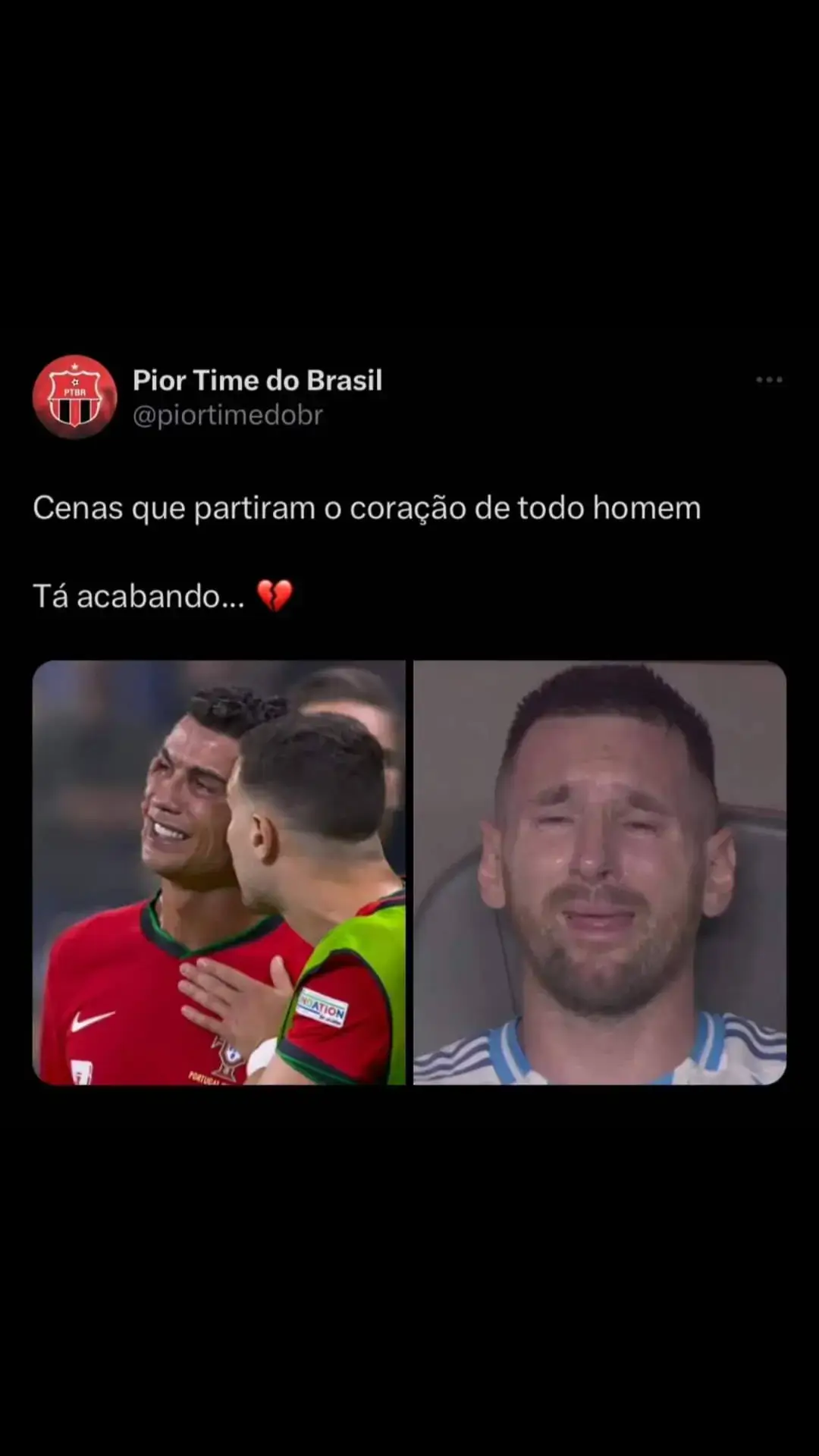 Está chegando o fim de uma era amigos #goat #cr7 #messi #fyp #viral #aposentadoria 