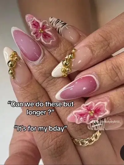 #nails #nailtutorial #nailtutorial #gelnails #flowers 