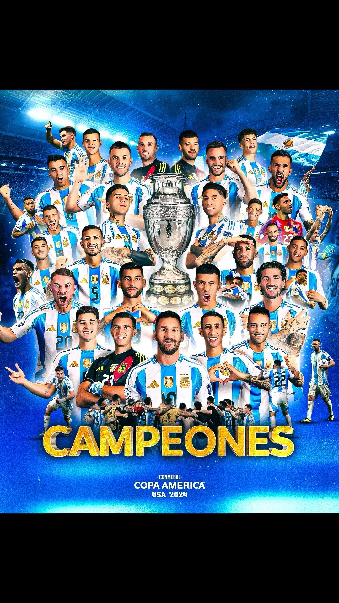 LA DECIMOSEXTAAAA #copa24 #copaamerica #argentina #messi #martinez 