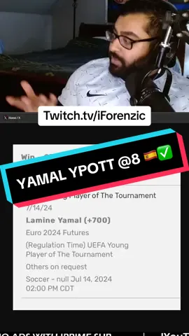 Lamine Yamal with a brilliant Euros and wins YPOTT #Soccer #football #EURO2024 #spain #sportsbetting #lamineyamal #fyp 